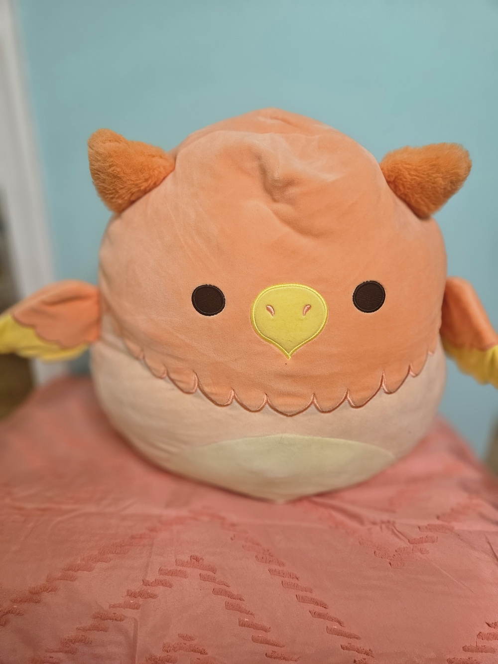 Squishmallows Peach and Yellow Bird Plush